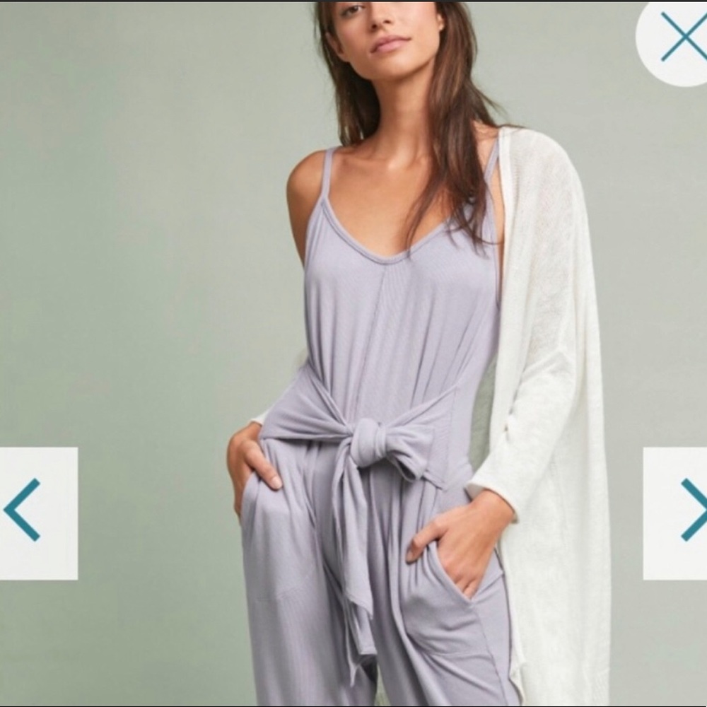 Saturday Sunday Pale Purple Ribbed Casual Jumpsuit